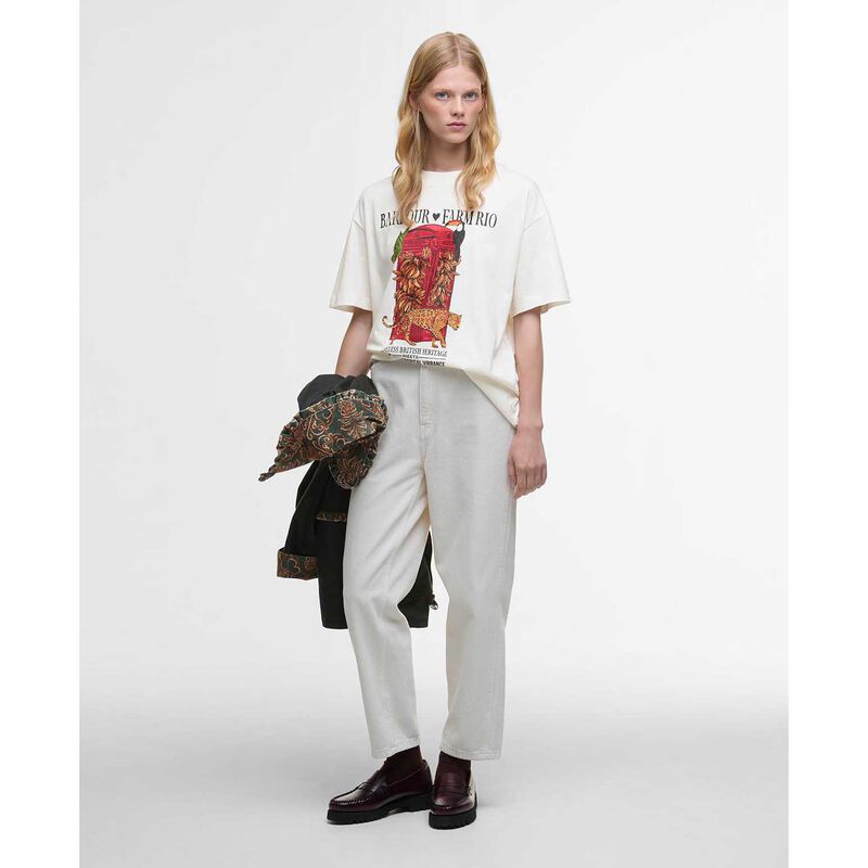 Barbour X FARM Rio Maria Clara T-Shirt image number 3